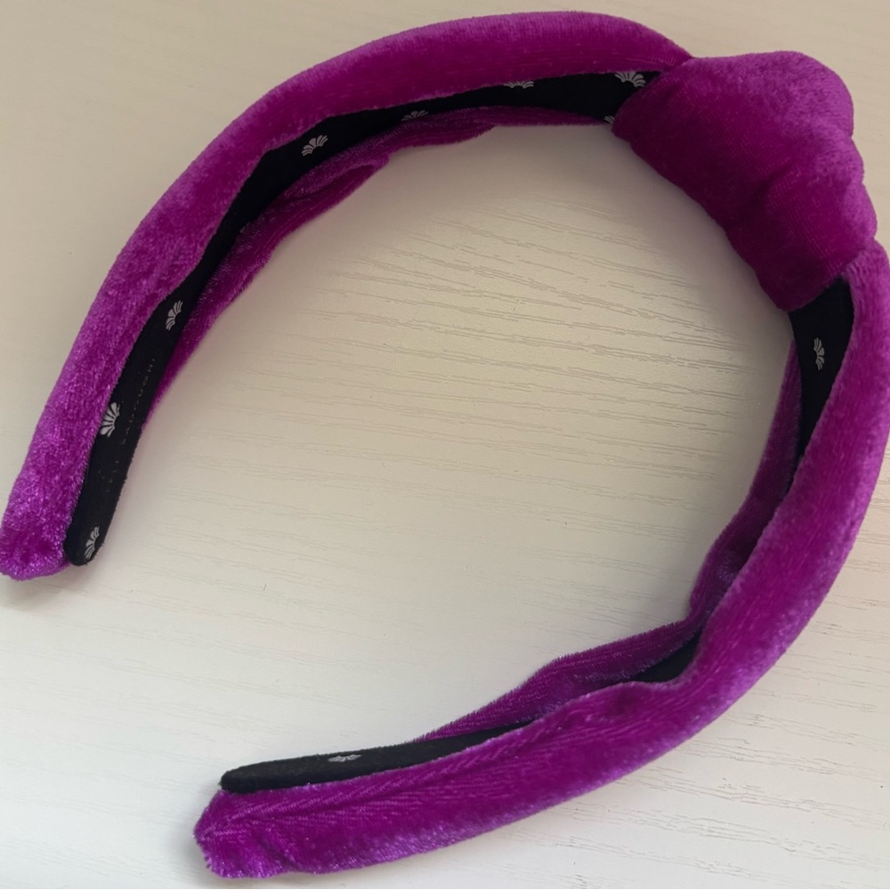 NWOT Lele Sadoughi Women’s Magenta Velvet Headband